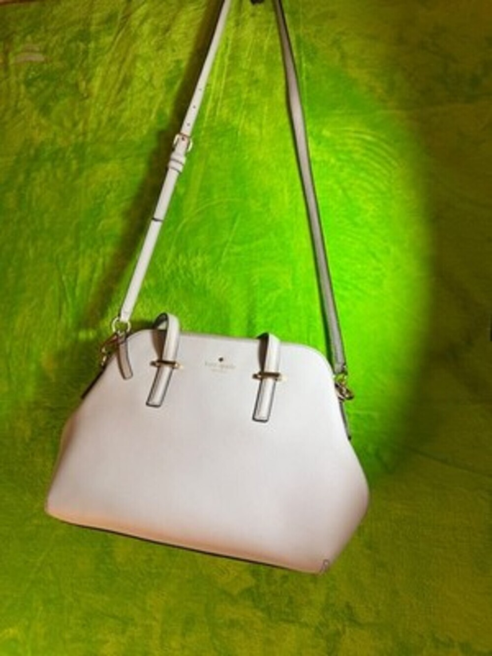 Kate Spade Blue Leather Handbag with Adjustable Strap